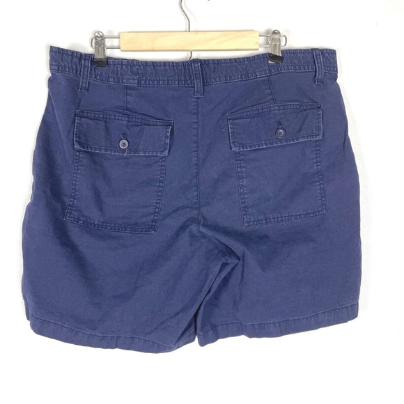 3/$30 GAP‎ Girlfriend Chino Shorts Navy Blue Sz 20 Plus Cotton blend Bermuda - Picture 10 of 10